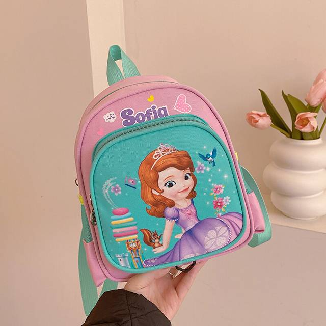 (Princess) And Bright Cheerful Dinosaur Backpack For Toddlers Cartoon School Bag