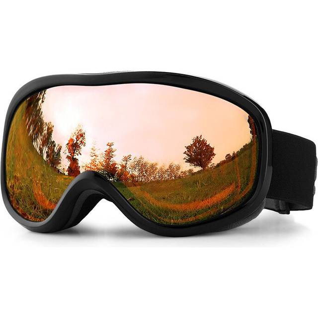 (C) Ski Goggles, Over Glasses Snow Snowboard Goggle with Anti fog Dual lens for Men Women Youth Kids Skiing Skating Snowmobile