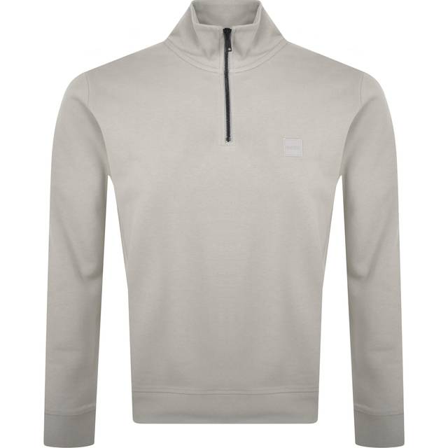 BOSS Zetrust Quarter Zip Sweatshirt Beige
