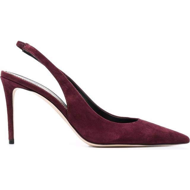 Scarosso - x Brian Atwood Sutton slingback pumps - women - Suede - 37 - Purple