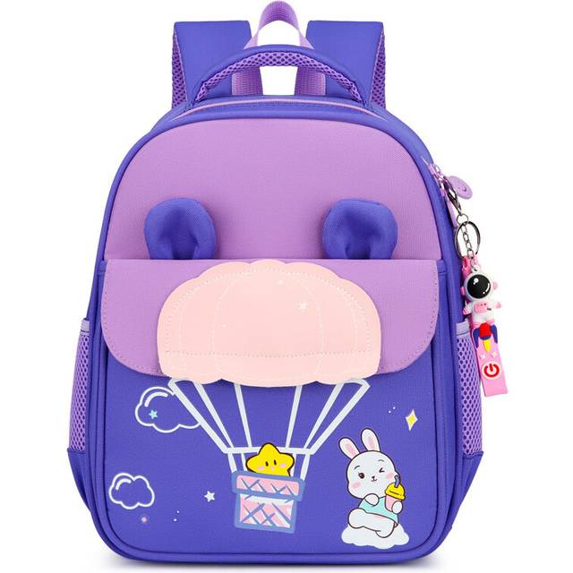 (Purple) Spacious Cute And Cartoon Kids Backpack Large Capacity For Kindergarten And Beyond