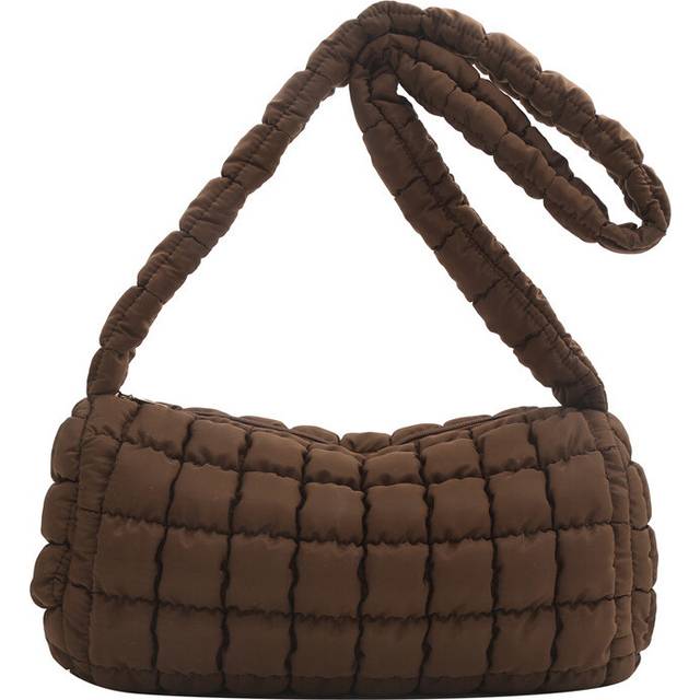 (Coffee) Quilted Trendy Soft Bag Fashionable Winter Street Style Shoulder Crossbody