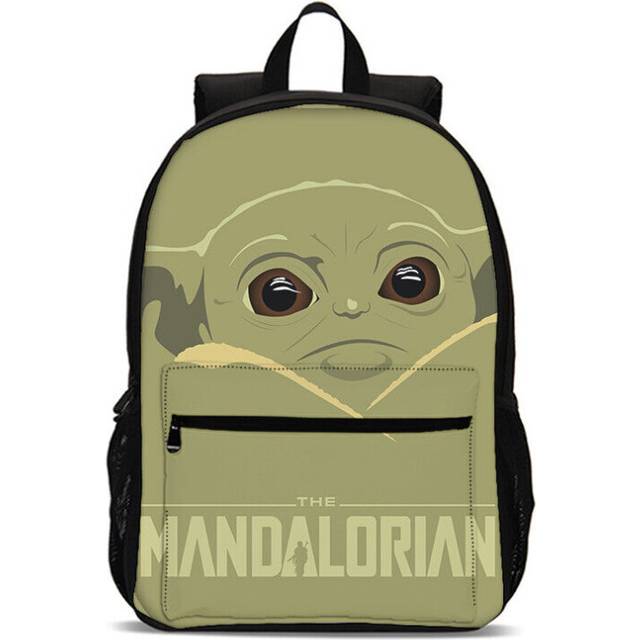 Baby Yoda Star Wars Backpacks 4 Piece Kids Schoolbag Lunch Bag Crossbody Pen Bag--Backpack Only