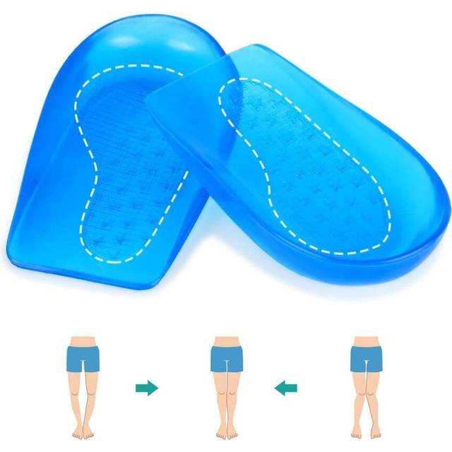 O/X Leg Orthotic Insoles, Heel Pad Heel Support, Heel Gel Pad Orthotic Insoles for Uppers and Droppers