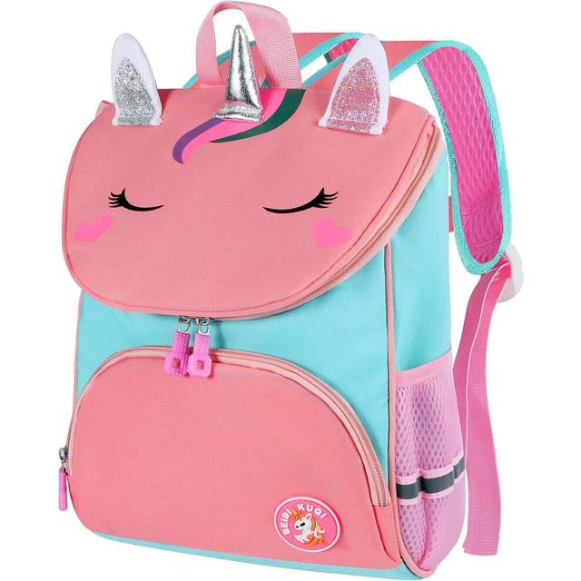 (Sky Blue) School Bag for Girls, Kids Backpack with Chest Strap Children's Backpack Toddlers Rucksack Kindergarten Preschool Bookbag