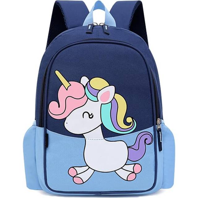 (Deep Blue) Toddler Backpack Waterproof Cute Cool Small Preschool Backpack Cartoon Bag for 2-3 Years Boys Girls