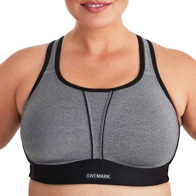 Swegmark Movement Sports Bra Grey Melange/black, 80F