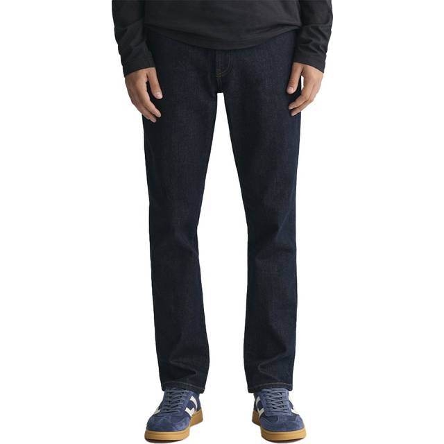 Men's GANT Mens Slim Fit Jeans - Black - Size: 36/30