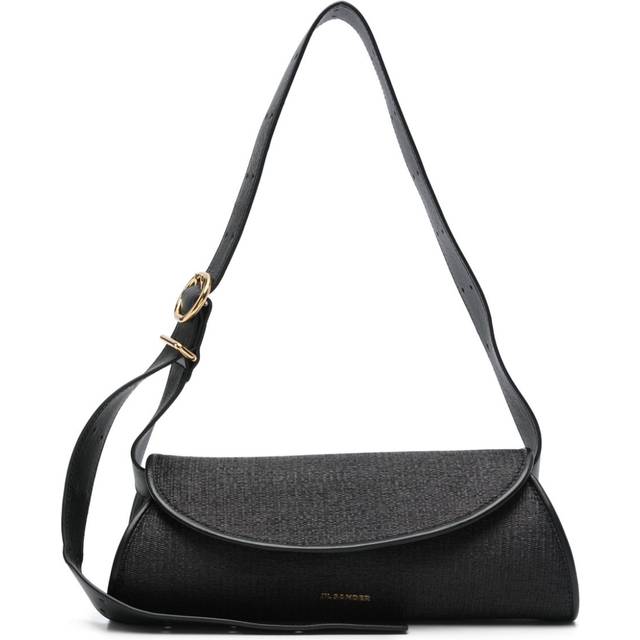Jil Sander - small Cannolo shoulder bag - women - Polyamide/Polyester/Cotton/Calf Leather - One Size - Black