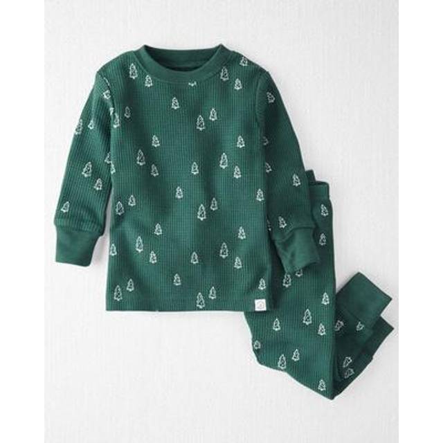 little planet by carter's Baby 2-Piece Pajamas Made with Organic Cotton  Green Trees