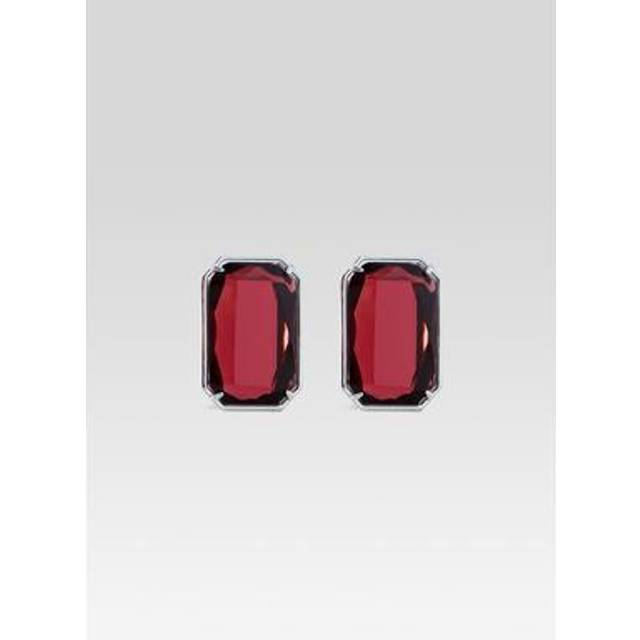 retrofete Kelsey Gemstone Earring in Sangria - Red. Size all. (all)