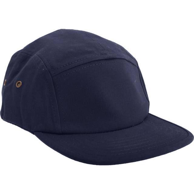 (One Size, Navy) Beechfield Canvas 5 Panel Classic Baseball Cap (Pack of 2)