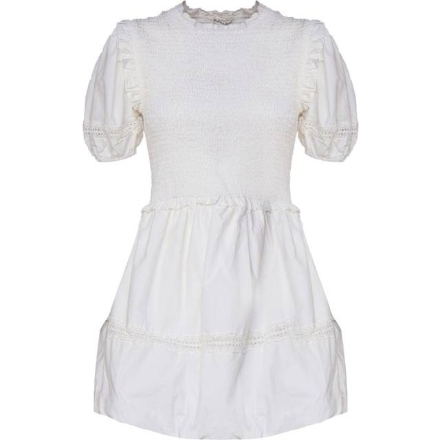 For Love And Lemons - ruched-detailing mini dress - women - Polyester - M - White