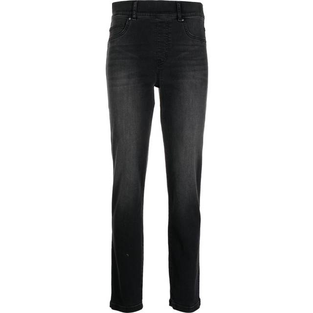 SPANX - high-rise slim-cut jeans - women - Cotton/Elastane/Polyester - XS - Black