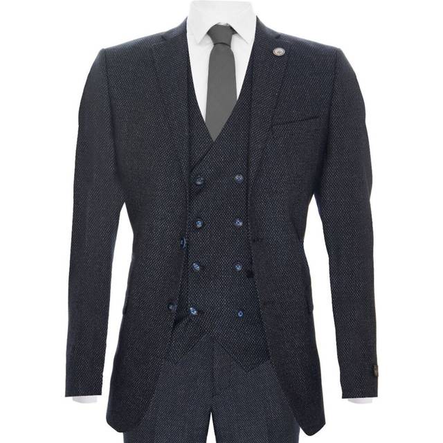 (46) Mens 3 Piece suit Double Breasted Waistcoat 1920s