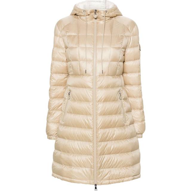 Moncler - Amintore long quilted coat - women - Polyamide/Polyamide/Feather Down - 1 - Neutrals