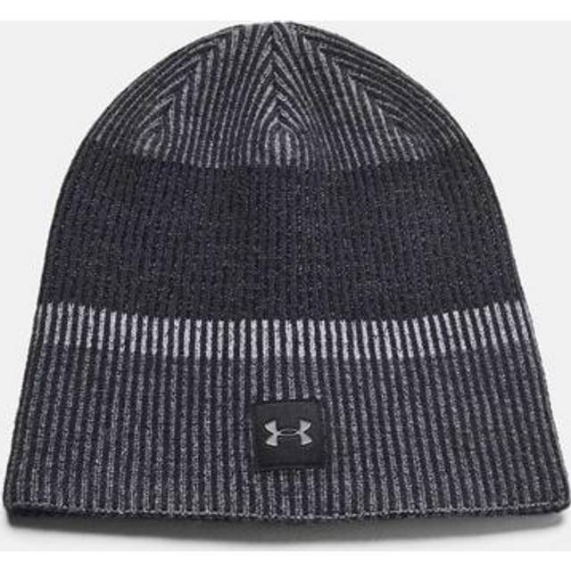 Under Armour - Svart traditionalbeanie Beanie - Launch Reflective Black Beanie @ Hatstore