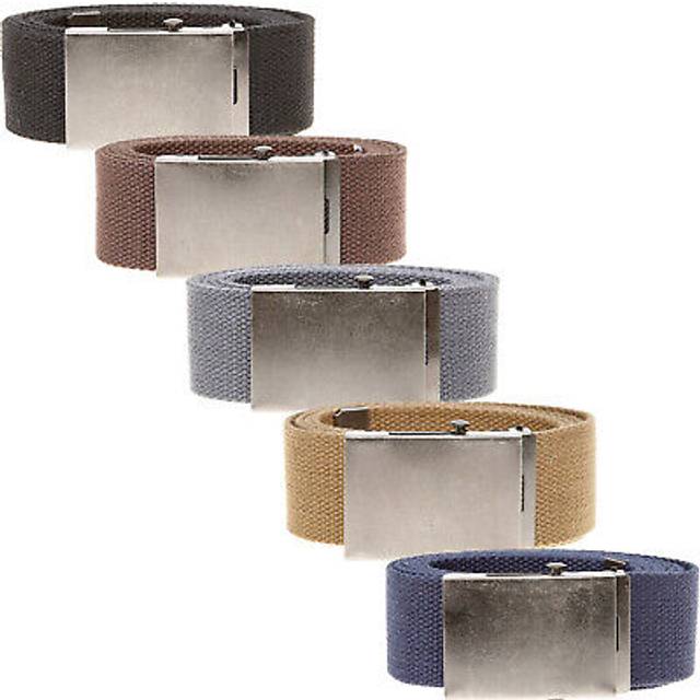 Size 6Xl Mens D555 Brown Webbing Belt Big & Tall - 6XL