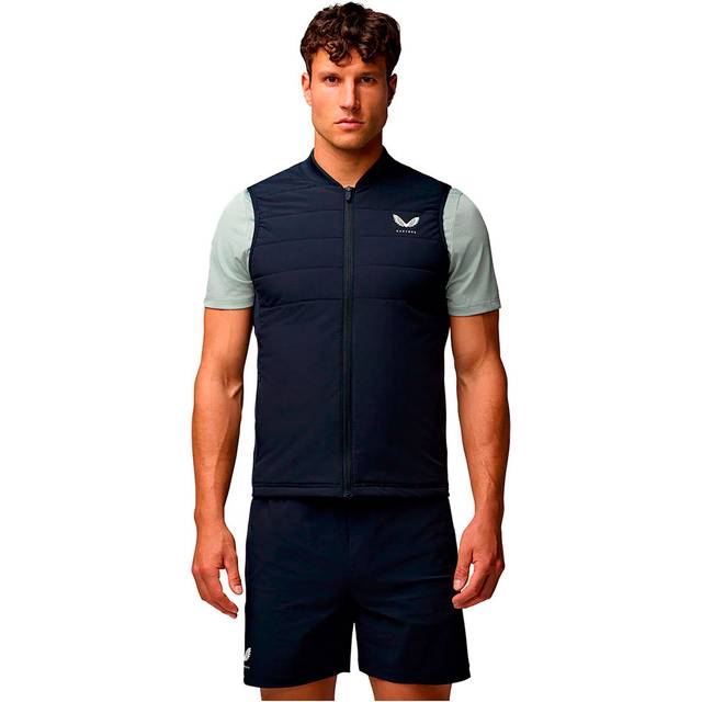 Castore Mens Training Apex Hybrid Quilted Gilet -Midnight Navy, Navy, Size M, Men