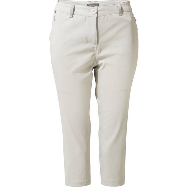 (20 UK, Dove Grey) Craghoppers Womens/Ladies Kiwi Pro II Cropped Trousers