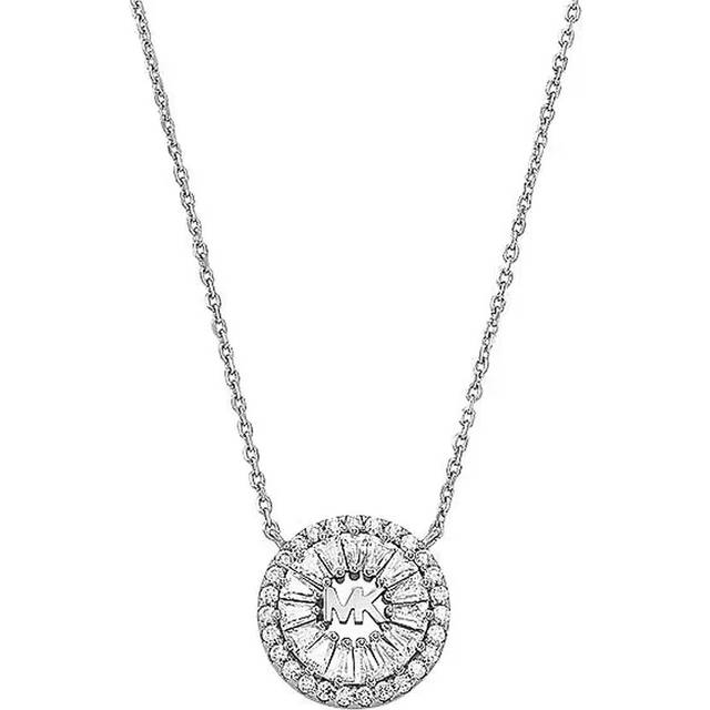 Michael Kors Brilliance Silver Cubic Zirconia Necklace