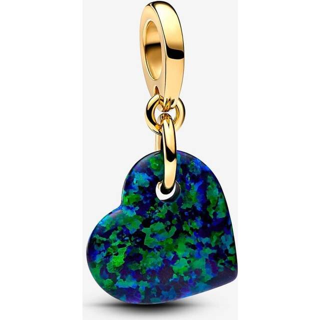 Pandora Charms Opalescent Green Heart Pendant Charm 763348C01