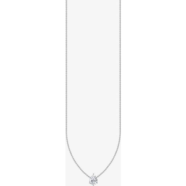 Thomas Sabo KE2213-051-14-L45V Silberne Kette mit weißem Tropfen Anhänger Damen