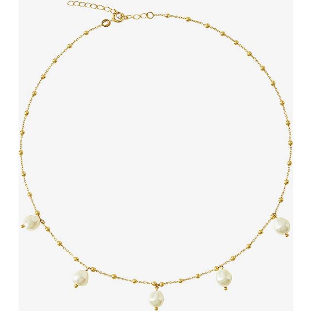 Caroline Svedbom - Halsband Emmy Pearl Necklace - Guld