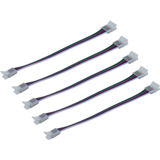 Integral 2-Way Connector 150mm Wire Pack of 5 for IP20 12mm Width RGB+W Strip