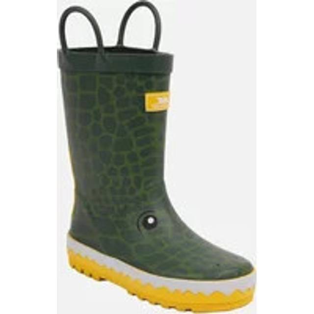 (9 UK Child, Green/Yellow) Trespass Childrens/Kids Crocodile Wellington Boots