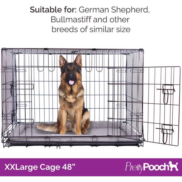 (XX-Large) Foldable Dog Crate with Microfibre Cloth - 5 sizes