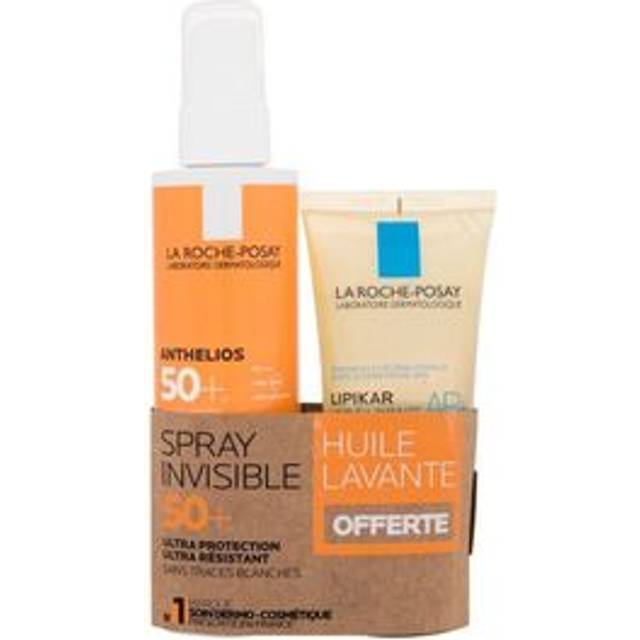 La Roche-Posay Anthelios Invisible Spray Spf50 Lipikar Cleansing Oil Set