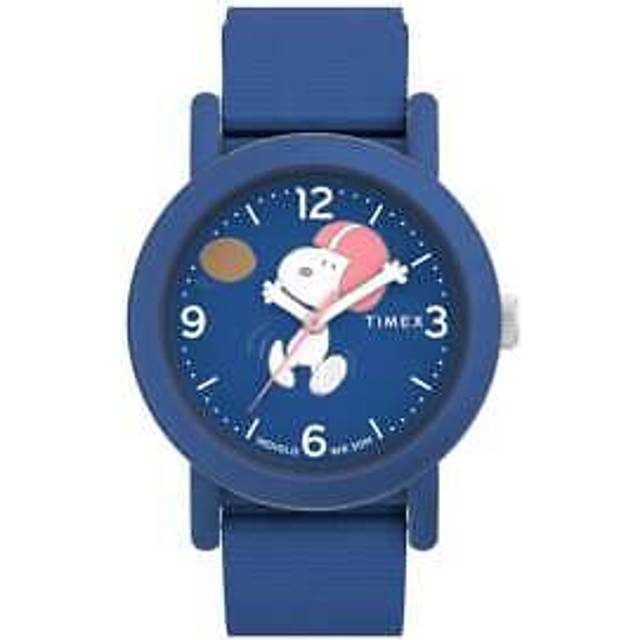 Timex x Peanuts Snoopy Football 40mm Fabric Strap Watch TW2W48500