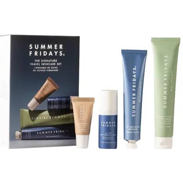 Summer Fridays Limited Edition The Signature Travel Skincare Set - Lip Balm - Hydration Serum - Mask - Cleanser - Set of 4