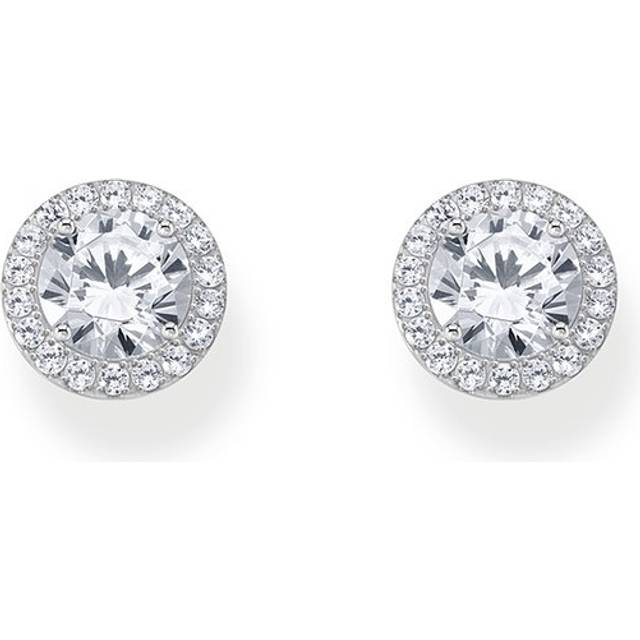 THOMAS SABO Sterling Silver Halo Stud Earrings H2304-051-14