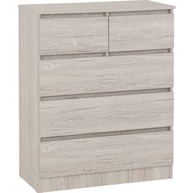 Seconique Malvern 3+2 Drawer Chest - Urban Snow, Multi
