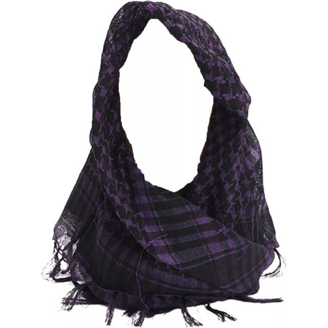(Purple) Keffiyeh Classic Easy to Wear Winter Plaid Scarf Gorgeous