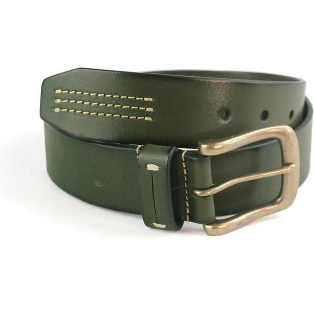 (28in - 32in, Olive) Eastern Counties Leather Mens Cole Leather Waist Belt