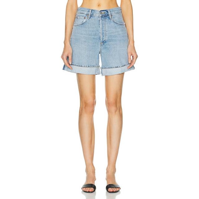 AGOLDE Dame Short in Tension - Denim-Light. Size 32 (also in ). (32)