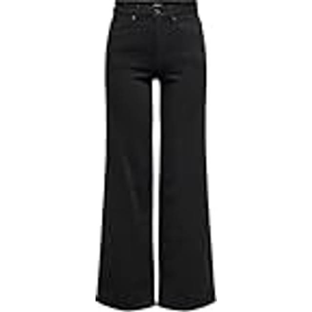 Women's high-waisted jeans Only Madison Blush SOO796 Wide - Noir