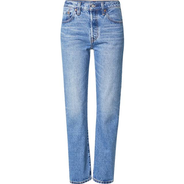 Byxor Levi's® 501® Crop Jeans Medium Indigo Worn In - Blue W29/L30