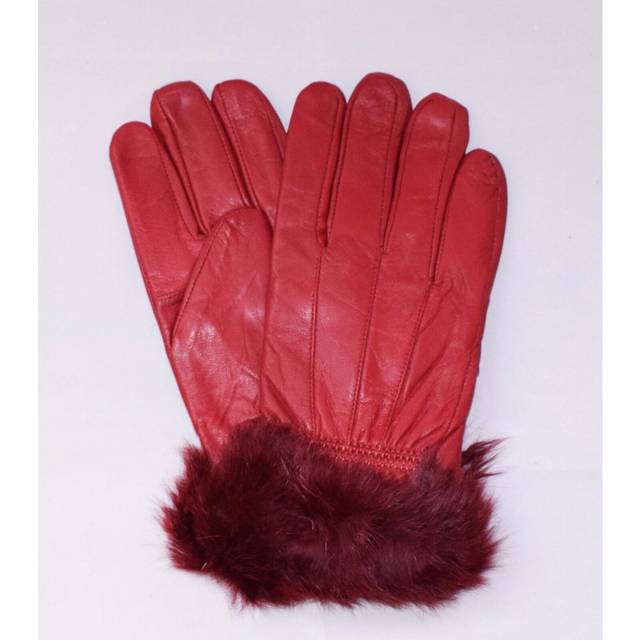 GENUINE PREMIUM QUALITY LADIES GIRLS LEATHER FASHION FUR GLOVES DRIVING WARM