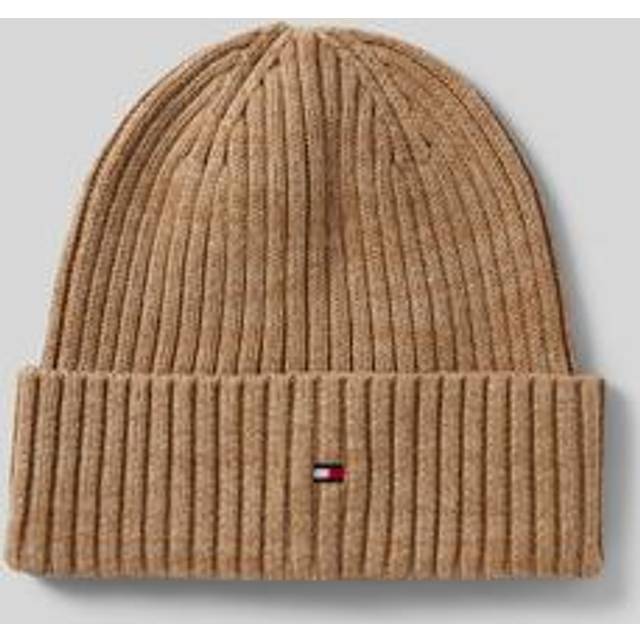 Tommy Hilfiger The Flag Twisted Yarn Beanie - Beige, Beige, Men