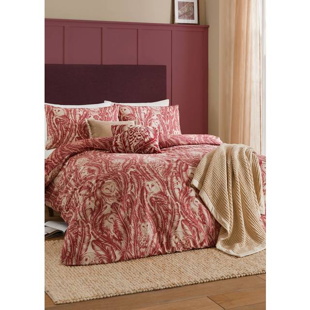 Albus Heritage Duvet Cover Set - Red - Single - Wylder