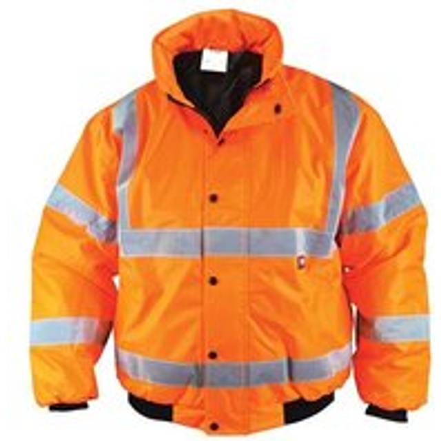 UC804-O Hi-Vis Bomber Jacket Coat Orange - xxl (52in) scahvbjxxlo - Scan