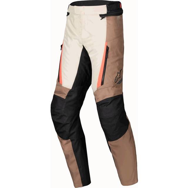 Alpinestars ST-1 Vattentäta MC-byxor Mörk Khaki-Svart-Röd Fluo 2XL
