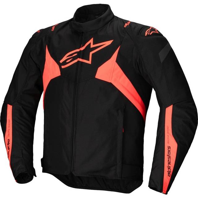 Alpinestars T-Jaws V4 waterproof Motorcycle Textile Jacket, black-red, Size M for Men