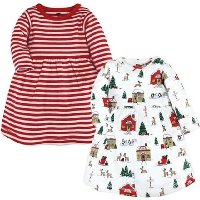 Hudson Baby Girls' Cotton Dresses  North Pole  18-24 Months