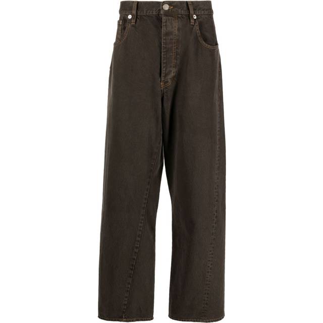 Sunflower - wide-leg organic cotton jeans - men - Organic Cotton - 32 - Brown