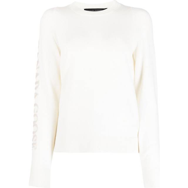 Canada Goose - fine-knit crew-neck jumper - women - Wool - XS - White